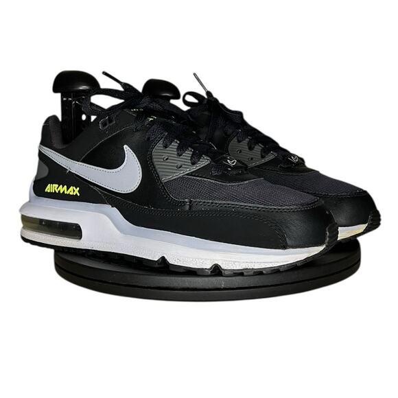 Boy Nike Air Max Wright GS CN9582-001 Leather Athletic Sneaker Shoes SZ 6Y Black - Picture 3 of 6